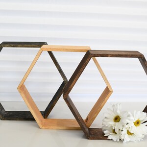 Wood Hexagon Terrarium Frame Geometric Terrarium Wedding Table Decor Terrarium Centerpiece Hexagon Arch Rustic Barnyard Decor image 5