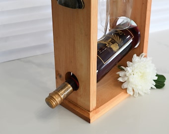 Father's Day Gift | Wine Caddy Wood | Wooden Wine Caddy | Wine Rack |  Wood Bottle Holder | Wine Carrier | Wine Tote