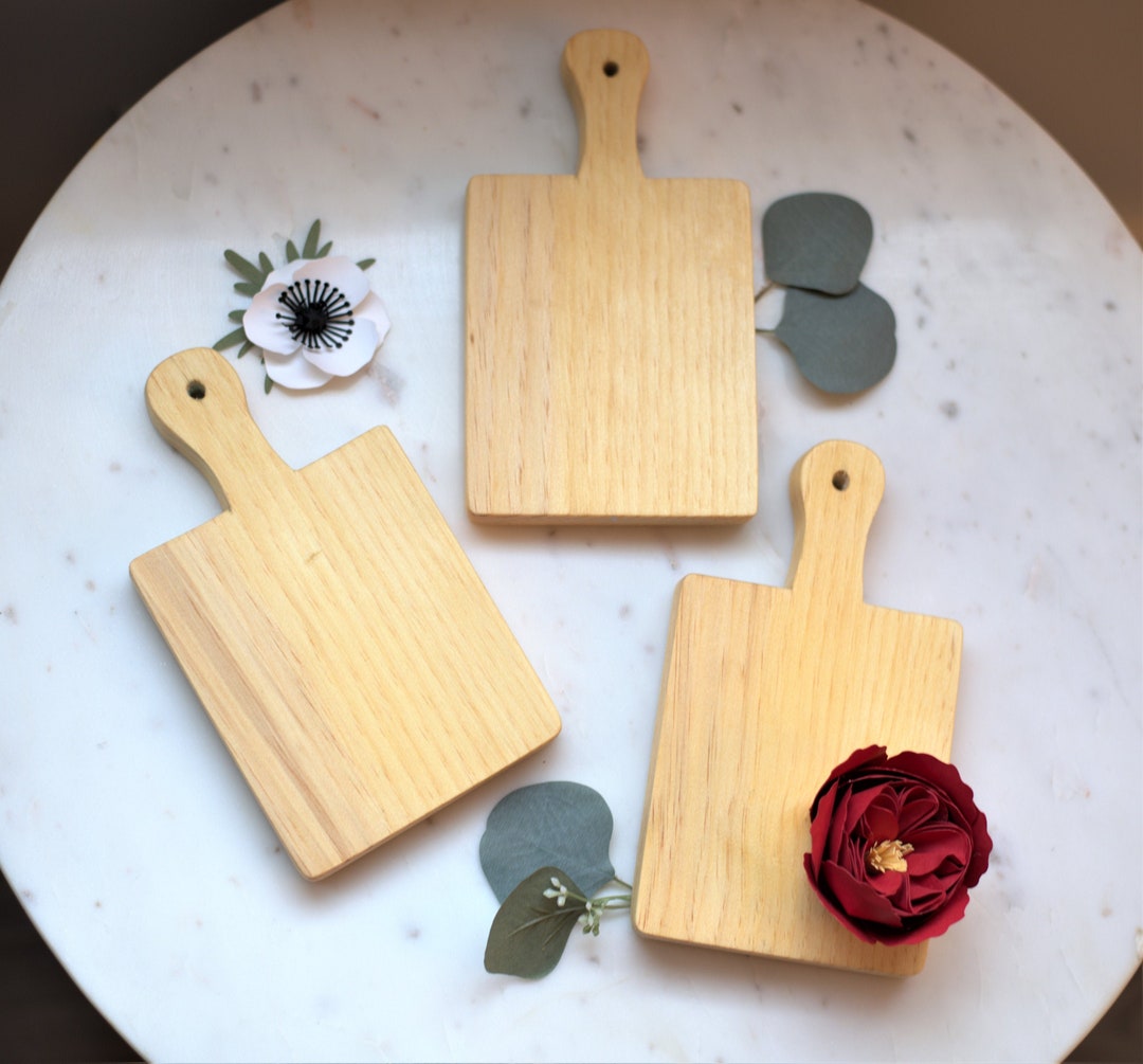 Natural Color Mini Cheese Board, Mini Charcuterie Board, Small Bread