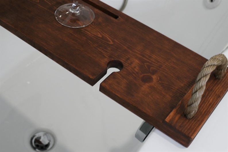 Handmade Wooden Bath Tray/ Wood Bathtub Board/ Wine Rack/ Spa/ Etsy