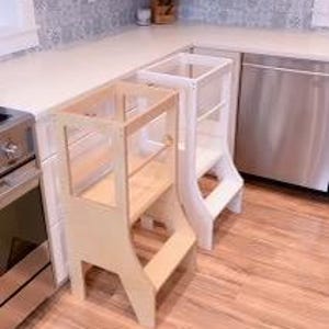 Kitchen Montessori Tower, Eco-Friendly, Non-toxic Children&#39;s Tower, Learning Stand, Step Stool, Helper Tower