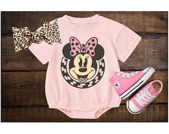 Retro Checkered Girl Mouse Head, Sweatshirt Bubble, Tshirt Romper, Tees, Sweatshirt,   Baby, Toddler,  Matching