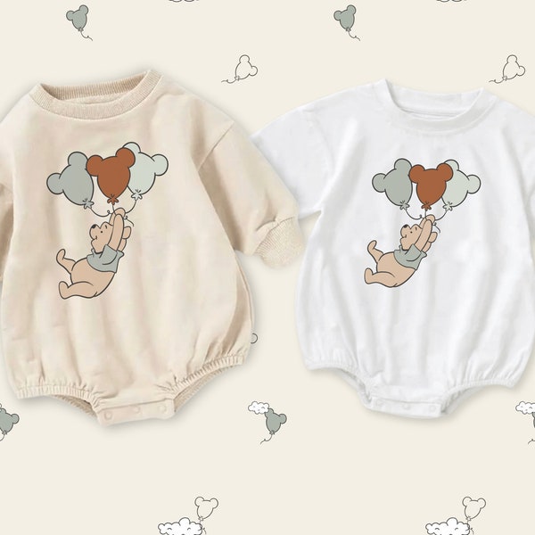 Family Matching Cartoon Bear Romper Sweatshirt