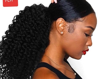 Kinky Curly Ponytail Etsy