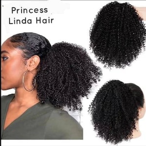 Afro kinky Drawstring Hair Afro Puff Ponytail