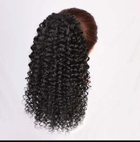 Human hair curly ponytail extensions online