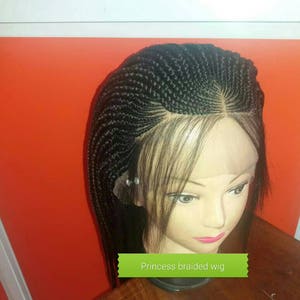 Braided lace wig,Cornrow braided wig, Ghana weave wig
