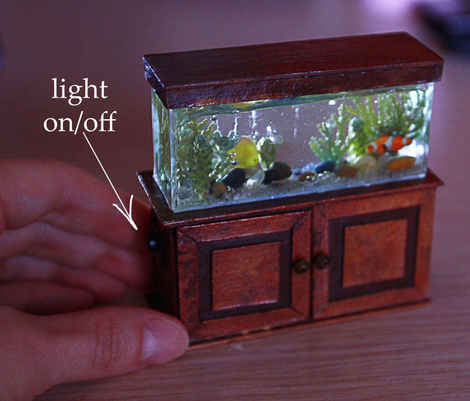 Miniature Aquarium 1/12 Dollhouse Miniature Aquarium With Etsy