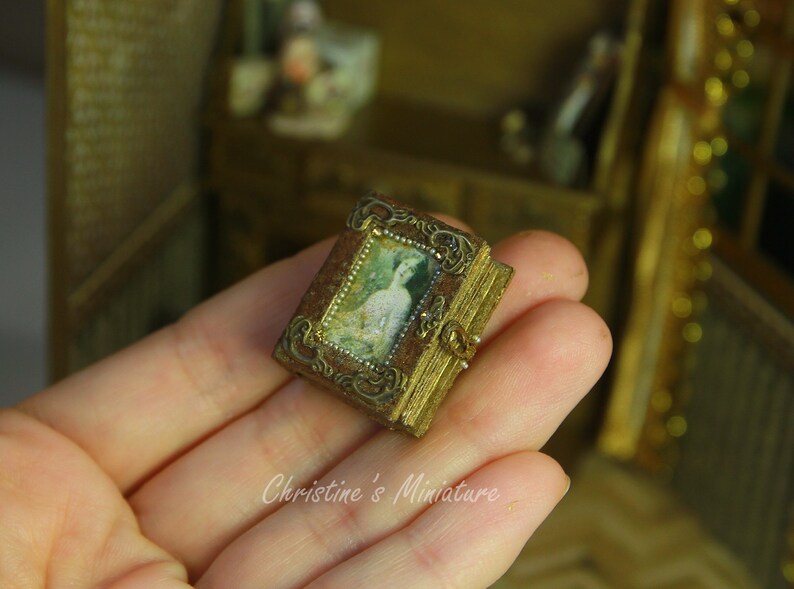 Miniature photo album 1/12 Dollhouse Miniature miniature Etsy