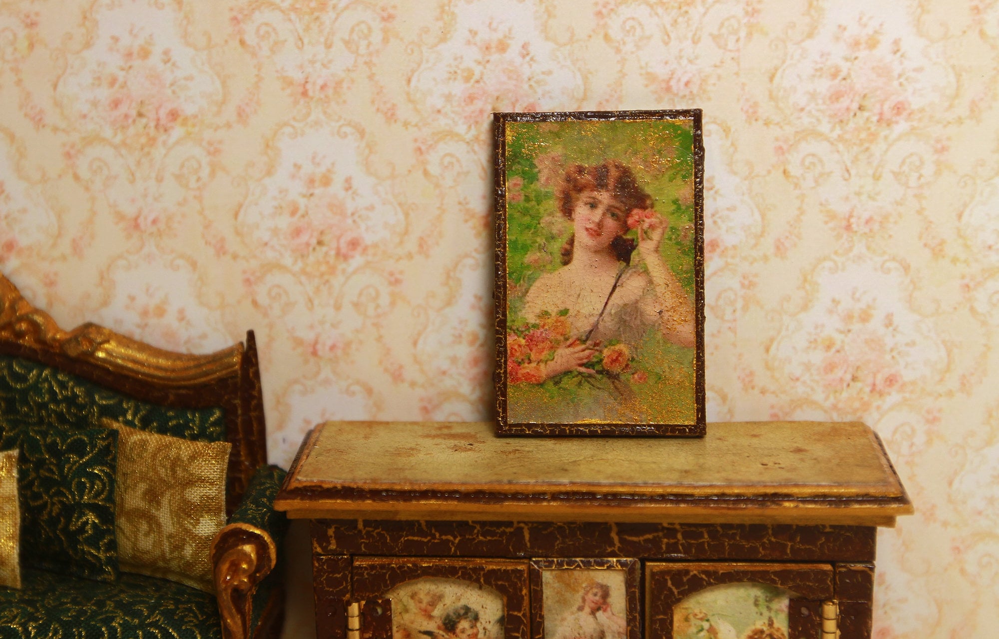 Dollhouse Miniature Wall Panel Home Decor. Handmade Etsy