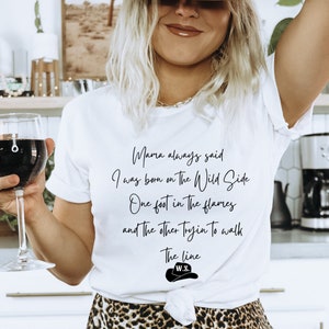 Ride the Lightning | Warren Zeiders Shirt | Country Concert Shirt | Mama Always Said I Was Born On The Wild Side | Country Western |