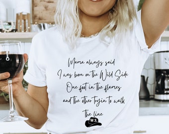 Ride the Lightning | Warren Zeiders Shirt | Country Concert Shirt | Mama Always Said I Was Born On The Wild Side | Country Western |