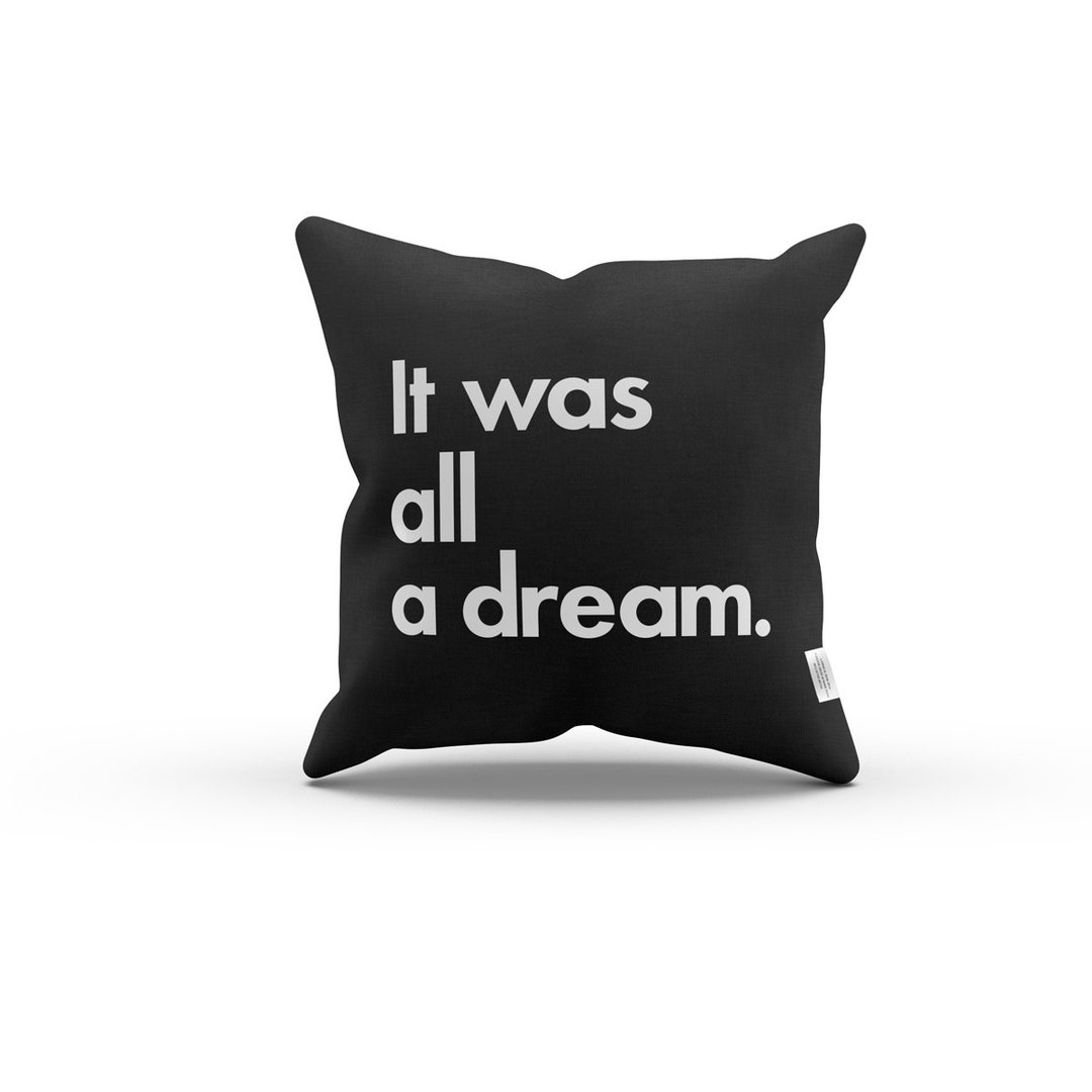 Music Series It Was All a Dream Throw Pillow Covers Hip Hop Square