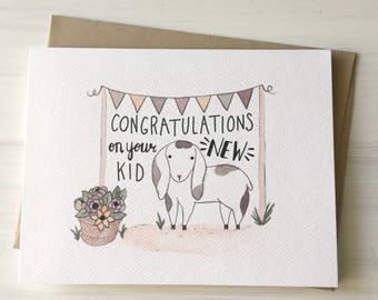 your new kid baby card expecting card pun card pregnancy card baby shower baby congratulations congratulations card baby congrats - Baby Congrats Card your new kid baby card expecting card pun card pregnancy card baby shower baby congratulations congratulations card baby congrats - Baby Congrats Card