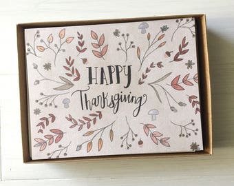 thanksgiving cards etsy