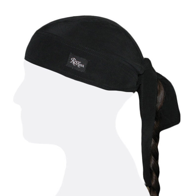 100% Silk Dew Rag Carbon Black Durag Doo-rag Du Rag Doo-rag - Etsy