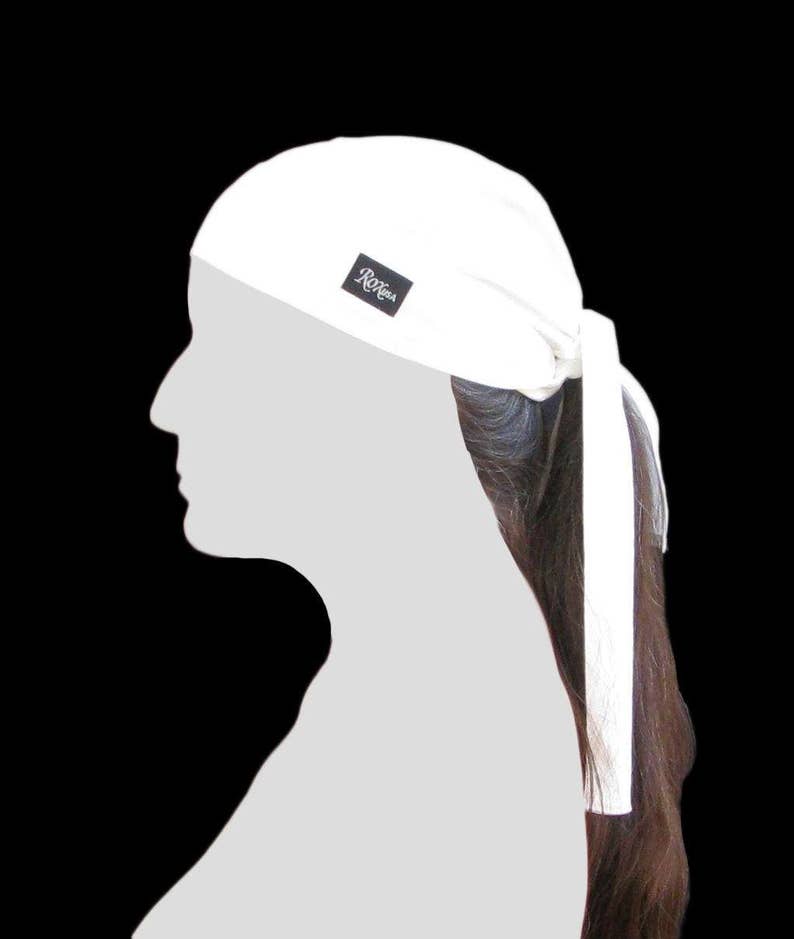 100 Silk Dew Rag White durag doorag du rag doorag Etsy