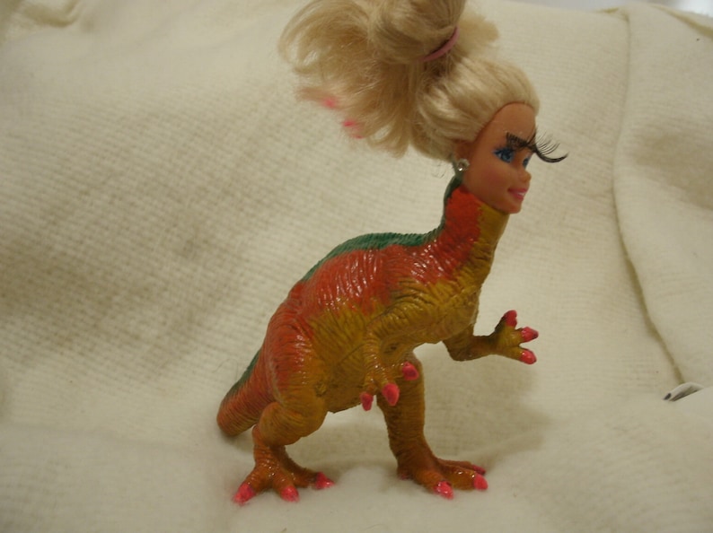 T-Rex Barbie Warped Transgressive Elegant Most Powerful Woman | Etsy