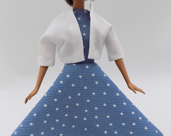 2-pc Dress and Jacket ensemble- Fits standard 11.5 in fashion dolls