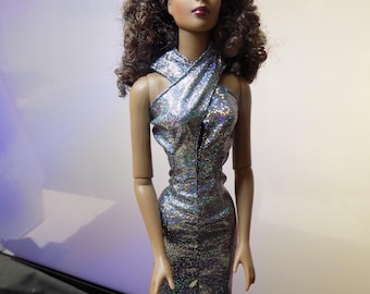 Criss-Cross 16 slim dress--fits 15.5 to 16 inch fashion dolls