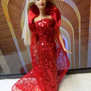 barbie movie sequin dress Vintage 90's Oleg Cassini Barbie Movie Dagger Sequin Sheath Dress Size 4
