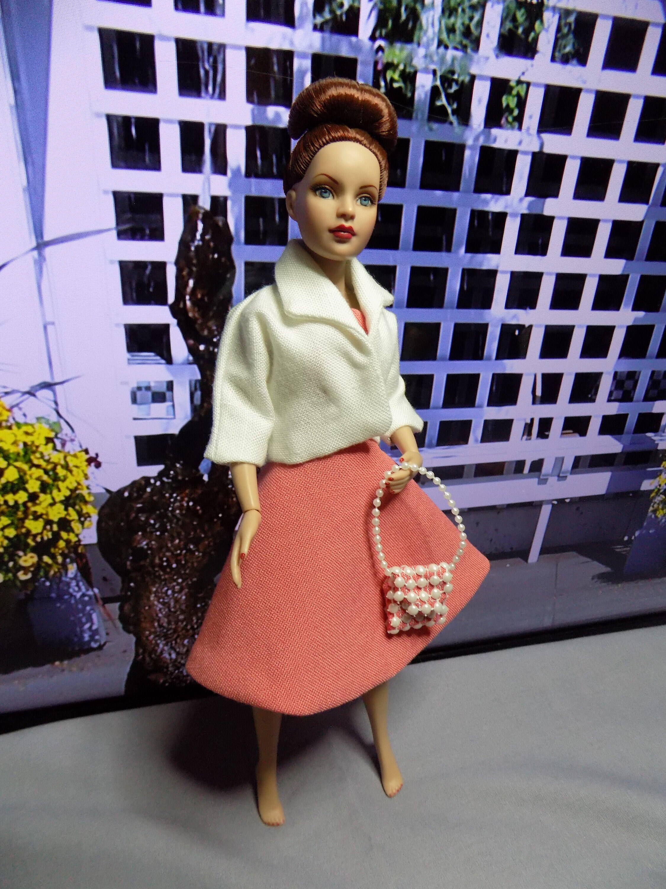 Dressy Casual sundress/jacket combo-10inch--ONLY fits Tiny Kitty
