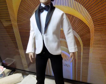 Skyfall 17 tuxedo ensemble -includes free panel shirt--fits16.5 to 17 in male fashion dolls