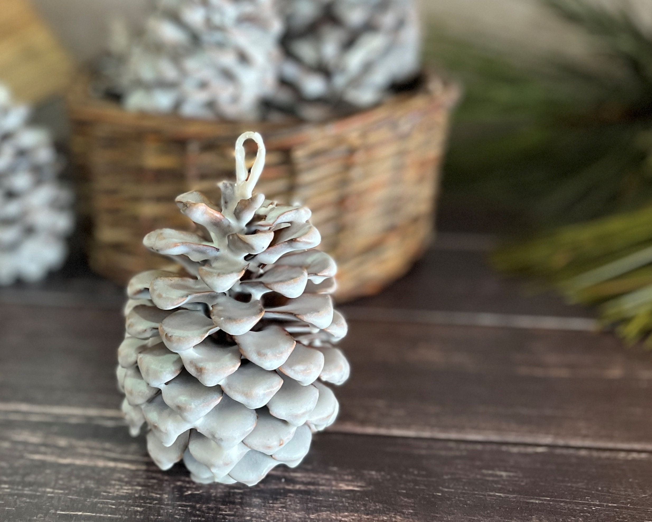 Pinecone Fire Starters Natural Unscented Soy Wax Rustic Decor Christmas  Gift Housewarming Gift 