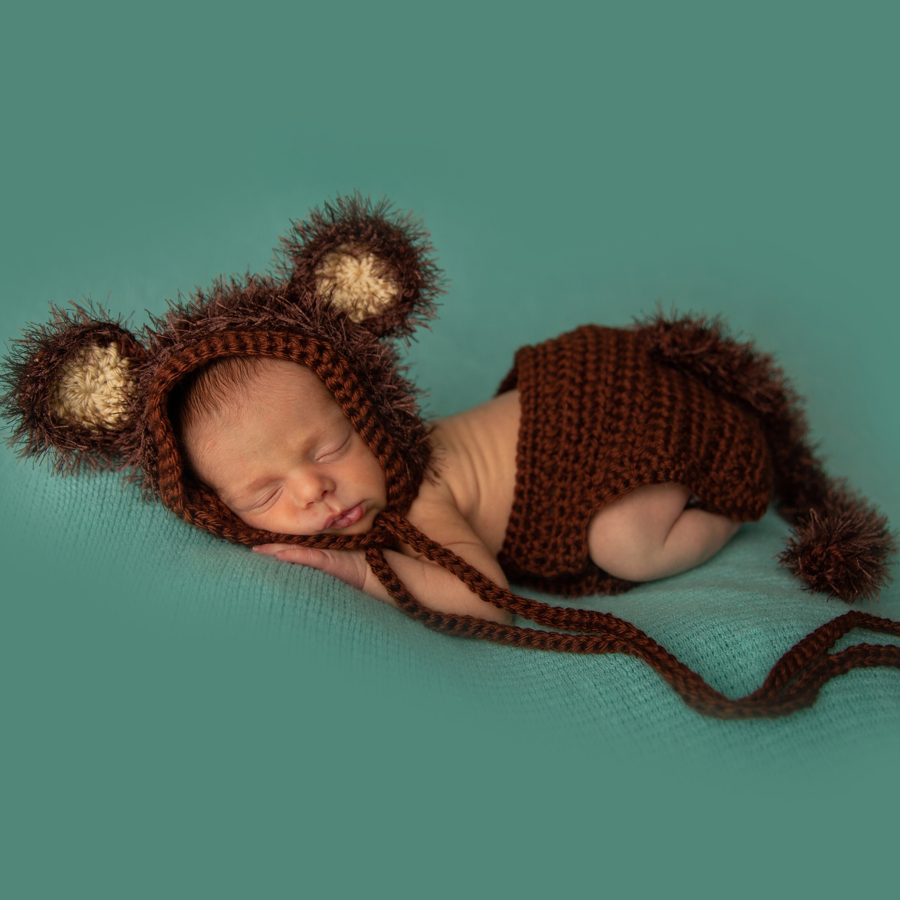 Baby Monkey Costume Safari Nursery Newborn Monkey Outfit Etsy