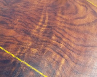 Turkish Walnut Gunstock Blank, Highly Figured Dense Feathering Hand Selected Gunstock Blank, Fine Premium Tight Marblecake Figuring