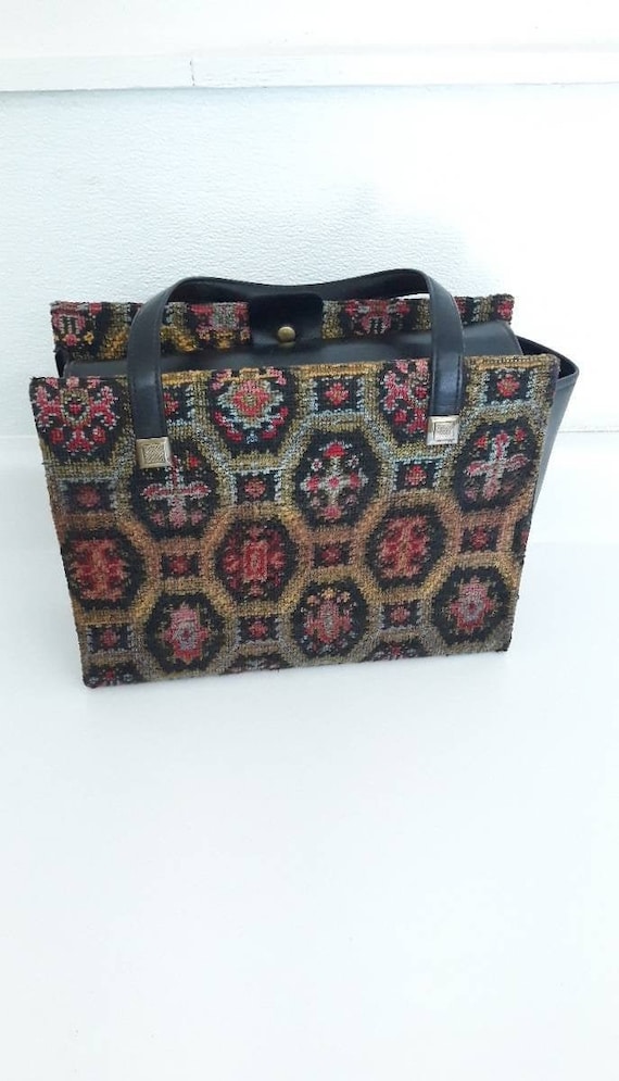 Vintage Doctors Tapestry Carpet Bag|Vintage Dr's B