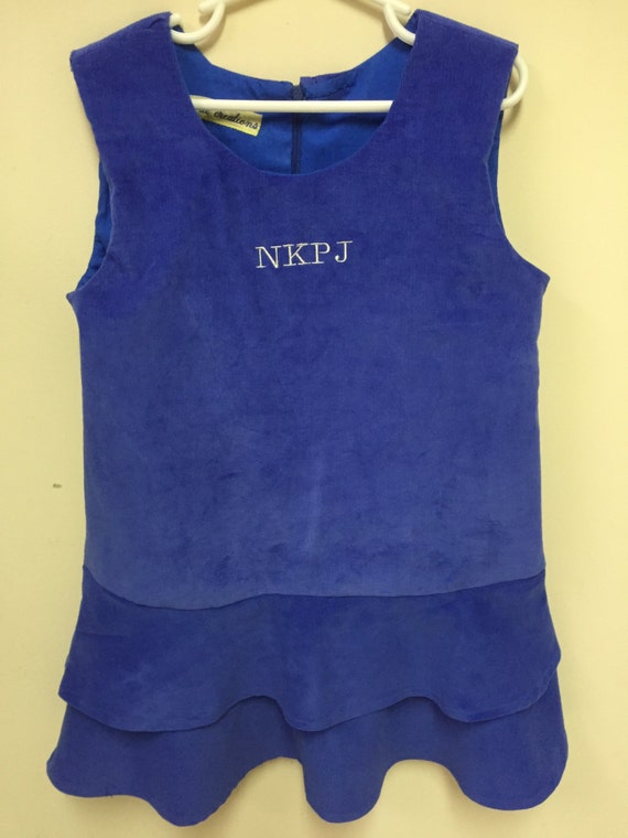 royal blue jumper dress