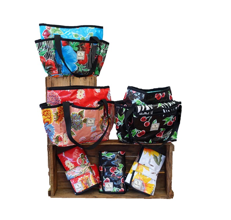 FLORAL NAPPY/DIAPER Bag Mexican Oilcloth Strawberry Diaper Etsy