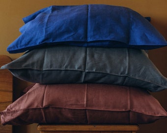 Linen Pillow Shams, Soft Linen pillowcase, Linen Case for Pillow, Soft Linen Pillow, Scandinavian Pillow Cover, 100% Linen Pillowcase