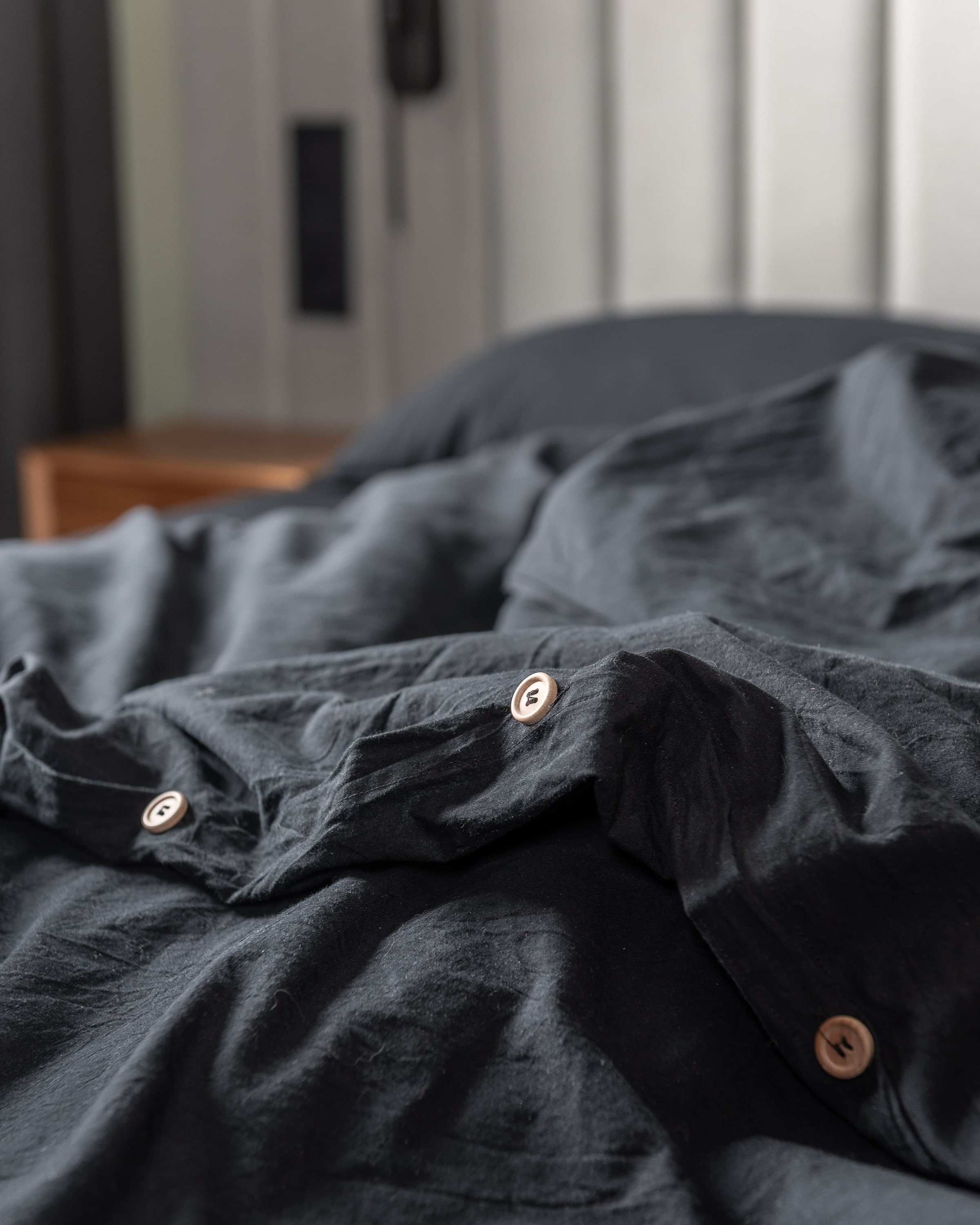 Black Duvet Cover Queen, Pillow Cover, Black Bedding, Bedding Set, Boho