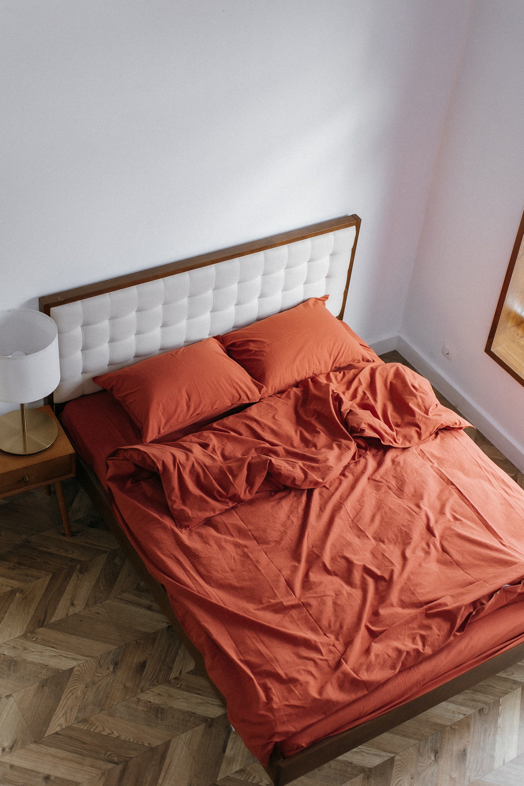 Minimalist Bedding Set, Bridal Bed Set, Wedding Bedding, White Bedding ...