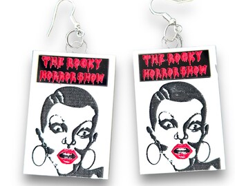 Rocky horror poster earrings