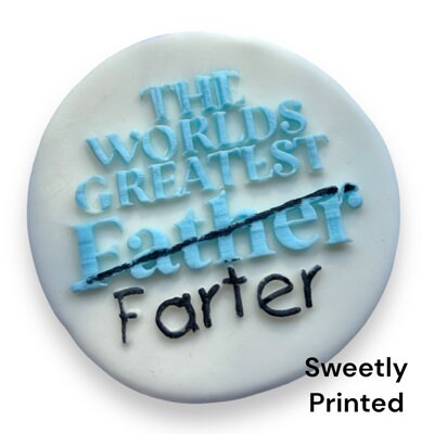 World's Best Farter Pun Cookie Tag for Father's Day 3.5x5 inch Square Pdf  Printable Gift Tags for Presents 