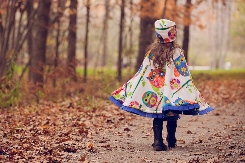 Car Seat Poncho Owl Cozy Gozy Travel Capes are warm winter Etsy