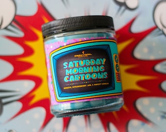 Saturday Morning Cartoons | Strawberry Jam Donut Scented Candles and Wax Melts