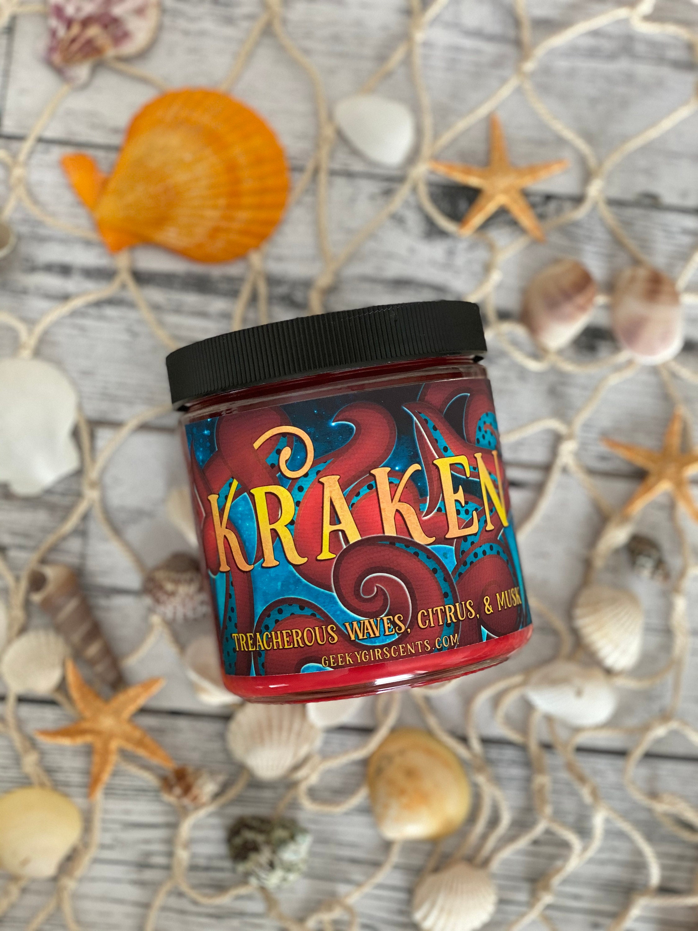 KRAKEN CANDLE OCEAN Ozone Candle Sea Salt Vegan Scented Etsy