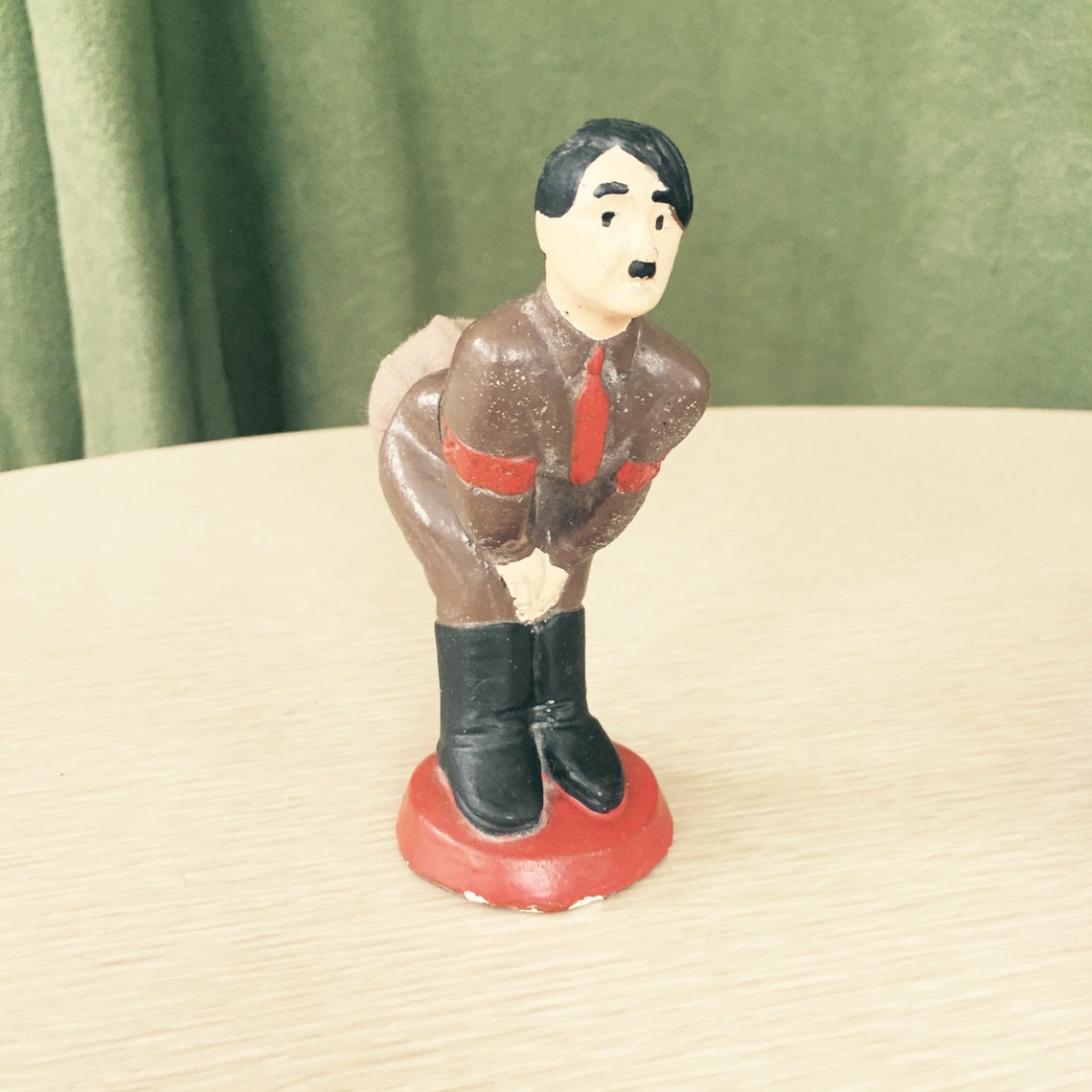 Vintage 1941 Hitler Pin Cushion Wwii Figurine Anti Nazi Made Etsy