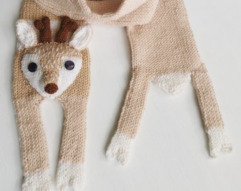 Merino Wool Soft Deer Scarf