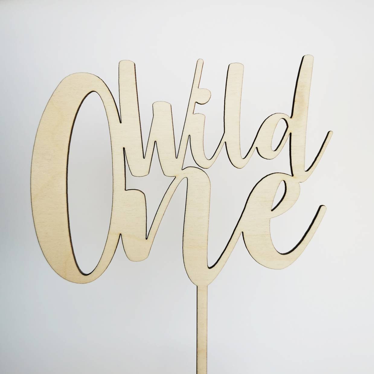 Wild One Wooden Cake Topper - Etsy