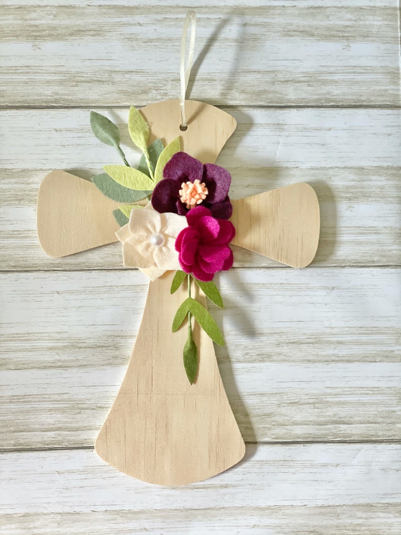 First Communion Favor Christening Favor Felt Cross Etsy