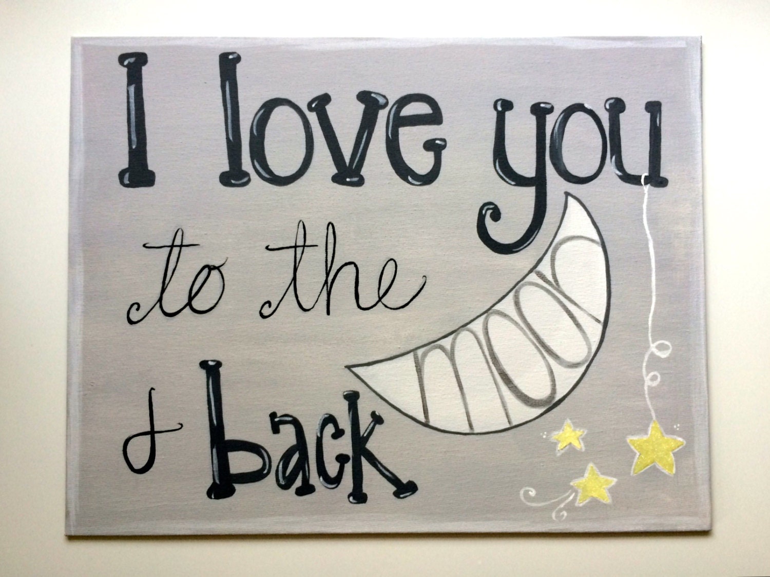 Custom Canvas Board Painting I Love You To The Moon And Etsy Custom Canvas Board Painting I Love You To The Moon And Etsy