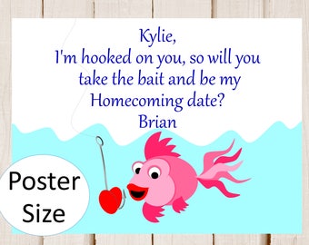 Homecoming sign, prom proposal,  Homecoming poster sign, Will you be my date sign,  homecoming Poster, homecomming sign. Print on your own