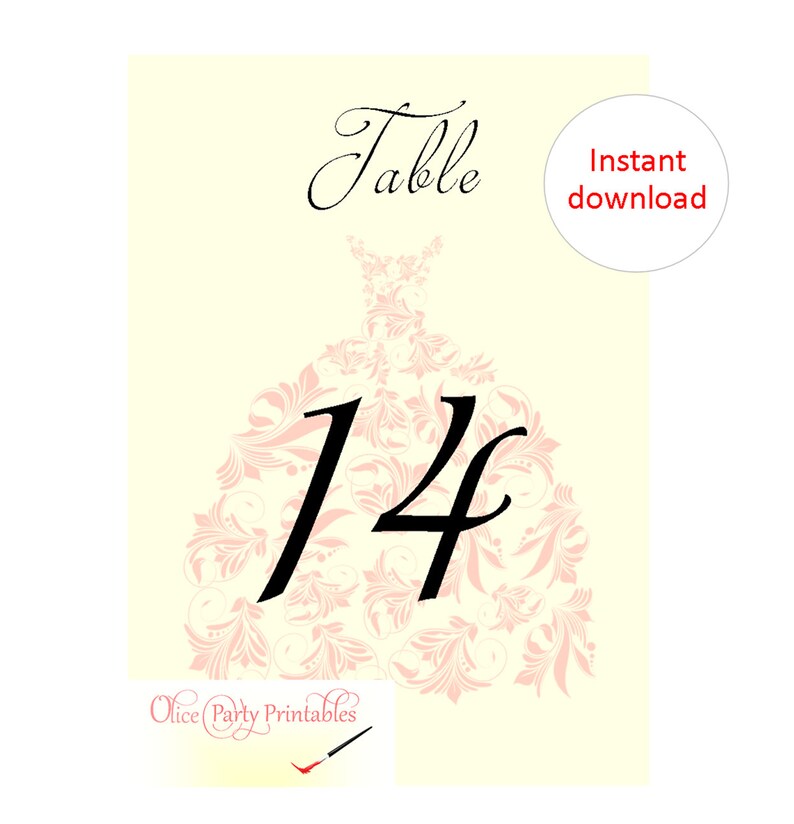 Quinceanera table numbers sweet sixteen table numbers Etsy