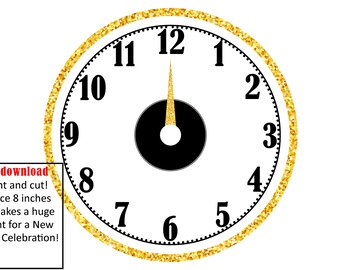 New Years Eve countdown Banner, New Year's Eve printable party, instant download just print and cut,PDF Instant download print from home!