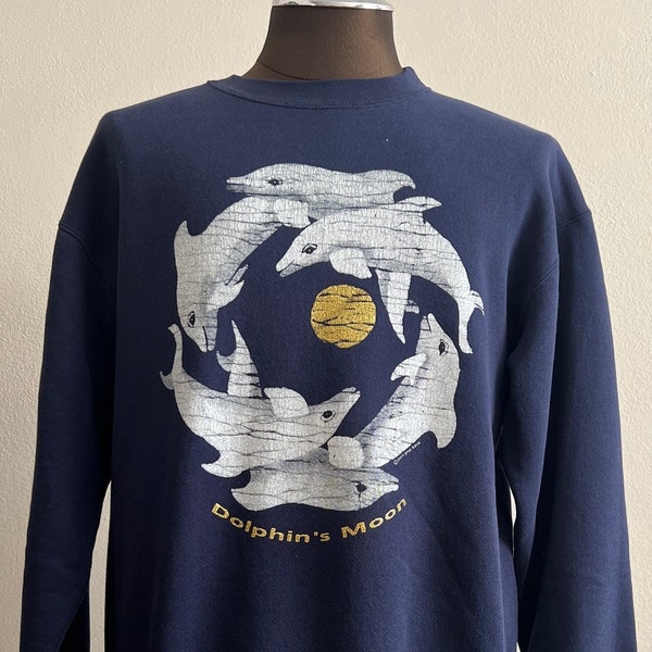 Dolphin's Moon vintage sweatshirt 90s joan gray batik